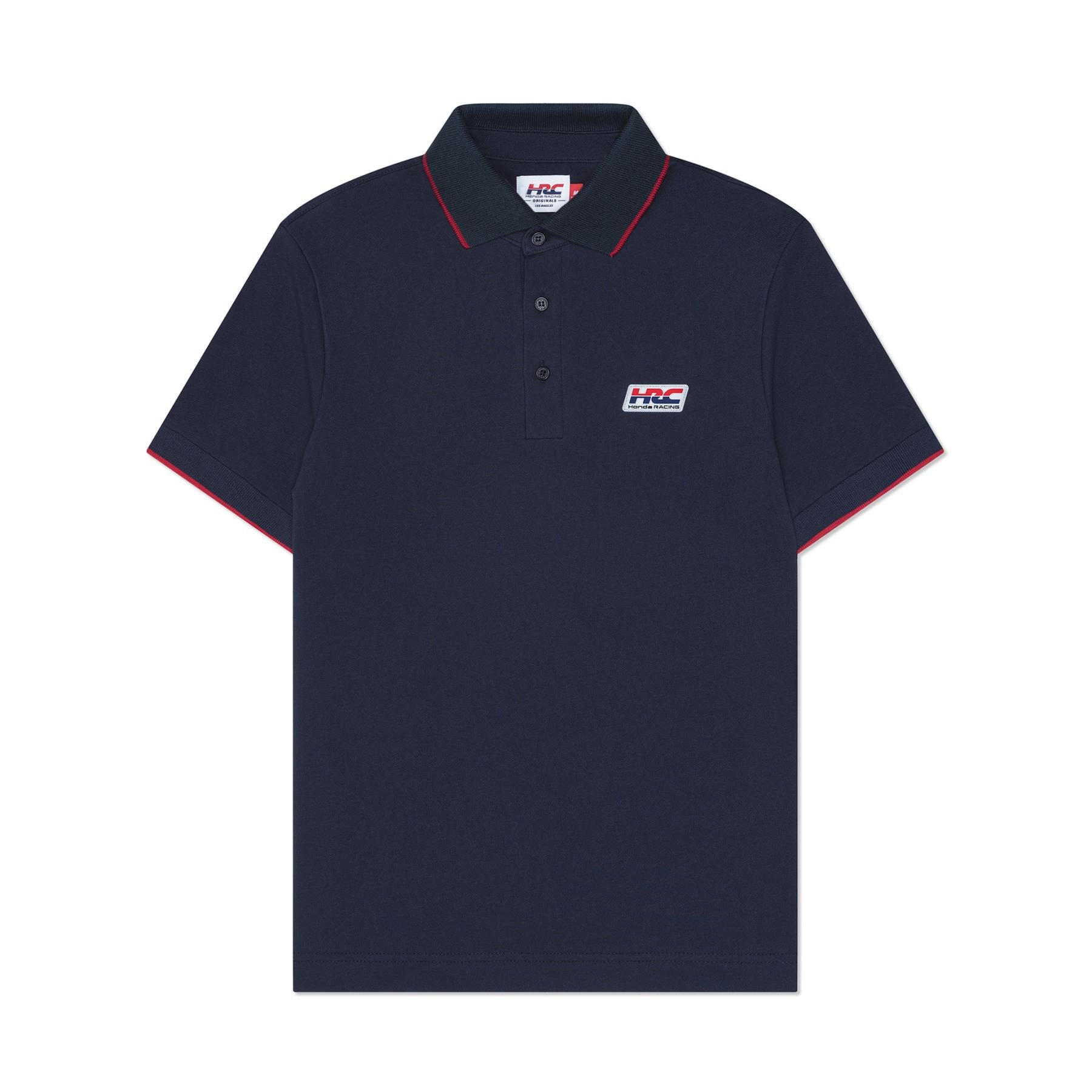 Navy Supima Cotton Badge Polo