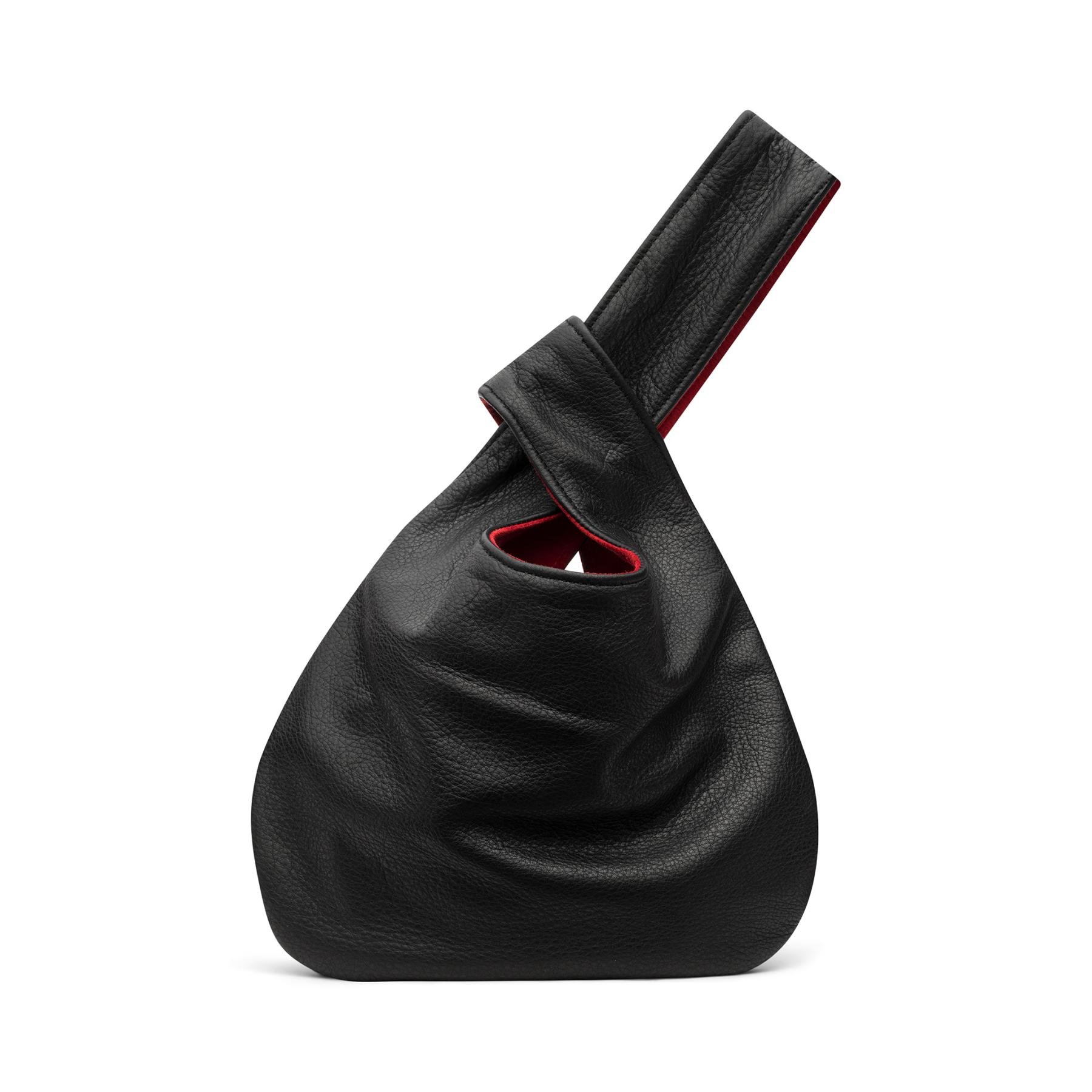 Black Mochi Bukuro Premium Leather Bag 