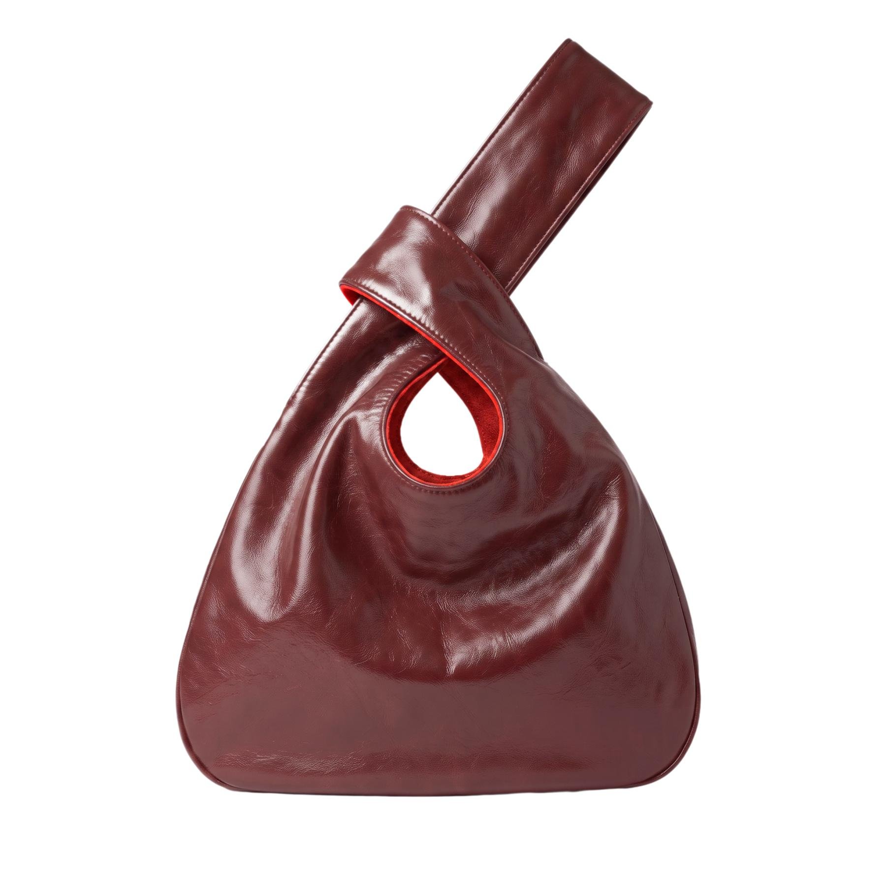 Crimson Mochi Bukuro Premium Leather Bag